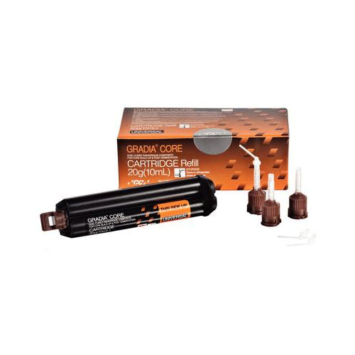GC 003652 Gradia Core Dual Cure Composite Build Up Material Cartridge 10 mL GC 003652 Gradia Core Dual Cure Composite Build Up Material Cartridge 10 mL